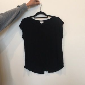 Black Split Back Wilfred Tee